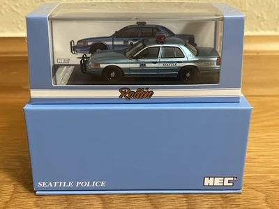 Rollin 1:64 Seattle Police Department Ford Crown Victoria P71 HEC Rare RTS NIB - Image 1 of 4