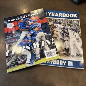 Chicago Cubs 2016 World Series SI Commemorative & 2019 Yearbook Bundle - Picture 1 of 7