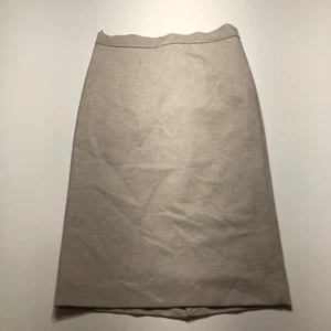 Max Mara Skirt Womens Size 40 Tan Knit Jersey Pencil Stretch High-Rise Fitted - Picture 1 of 18