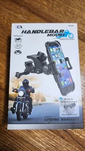 New Custom Accessories Phone Holder Handlebar Mount Clamp with Camera Mount - Photo 1 sur 6