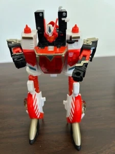 Transformers Cybertron Speed Planet OVERRIDE Figure Red White Racer. - Picture 1 of 5