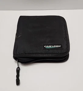 Case Logic CD DVD Storage Case 12 CD DVD Capacity Wallet Travel Black Nylon - Picture 1 of 5