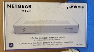 NETGEAR VIZN GCP510-100NAS PoE+ APP MANAGED SMART CLOUD SWITCH - Bild 1 von 6