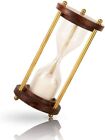 Wooden and Brass Sand Timer Hour Glass Sandglass Clock Ideal for Exercis