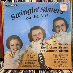 SWINGIN' SISTERS ON THE AIR! (VINYL 3LP BOX SET) 1986!! SELTEN!! RADIOLA 3MR-3 - Bild 1 von 3