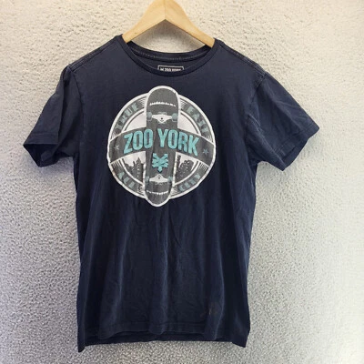 Camisa Zoo York Niños Extra Grande Negra Manga Corta Logo Pullover Monopatín Foto 1 de 4