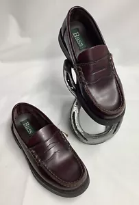 Bass Brown Penny Loafers Antaries Leather Uppers Kids Shoes 1.5N 210820BGM/SA - Picture 1 of 10