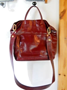 Hobo International Merlot (Burgundy) Leather Extra Large Crossbody Handbag Purse - Picture 1 of 7