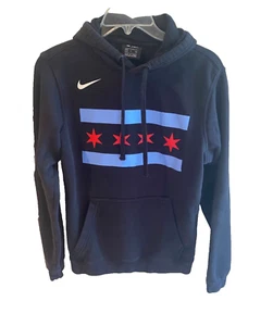 Youth Chicago Bulls Nike Black 2018/19 City Edition Essential Pullover Hoodie Sm - Picture 1 of 7