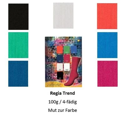 Schachenmayr Regia Sockenwolle Trend 4-fädig 100g UNI - Bild 1 von 3