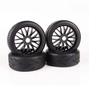 4 pcs On-Road 1/8 RC Car Tires Set Tyre Wheel Rim For HPI HSP Buggy - Picture 1 of 5
