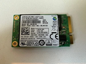 Samsung PM871 512GB mSATA SSD Solid State Drive MZ-MLN512D Y1012F - Afbeelding 1 van 1