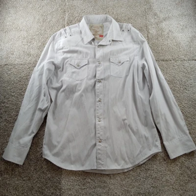 Рубашка мужская Jordan Craig размер XL серая микро клетчатая вестерн жемчуг застежка ковбойская - Изображение 1 из 4