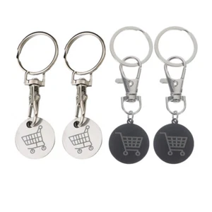 4PCS Trolley Token Key Ring Ornament Token Coin Keyring Small Trolley Token - Picture 1 of 12