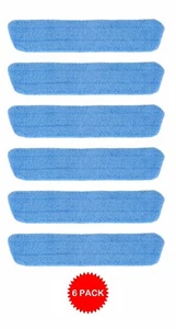 6 Pack Microfiber Mop Pads Real Clean Simplee Cleen Wet Refill Eco-friendly - Picture 1 of 1