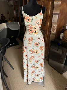 Valleygirl Backless Floral Maxi Dress - Size 12 -BNWT - Picture 1 of 5