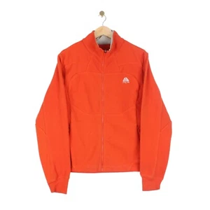 Nike ACG Fleece Jacket Vintage Full Zip Orange Outdoor Hiking Womens Size XXL - Picture 1 of 10