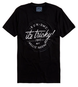 RUN-DMC IT'S TRICKY - HOLLIS QUEENS T-Shirt Black NEW 100% Authentic & Official - Picture 1 of 1