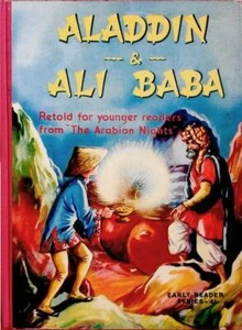 ALADDIN and ALI BABA & the FORTY THIEVES from ARABIAN NIGHTS Illus VINTAGE HC - Imagen 1 de 4