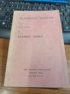 1959 Flamenco Dancer and Other Poems by Alfred Dorn - First Edition Review Copy - Imagen 1 de 5