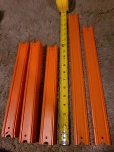 16 Pcs Hot WHEELS TRACKS ORANGE Assortment Of Sizes Create Your Track - Picture 1 of 7