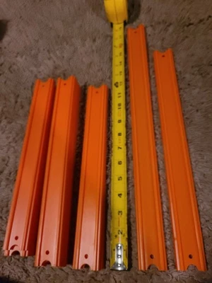 16 Pcs Hot WHEELS TRACKS ORANGE Assortment Of Sizes Create Your Track - Image 1 of 4