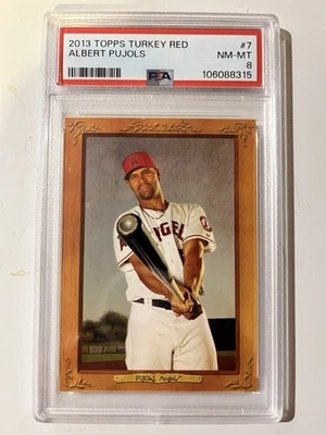 2013 Topps Turkey Red Albert Pujols #7 PSA 8 - Image 1 of 2