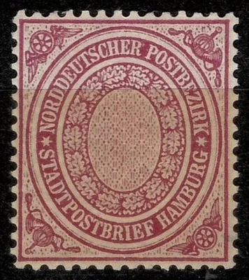 Northern Germany Confederation - NDP 1869 - ½Sch ☀ MLH* Hamburg City stamp - Image 1 of 2