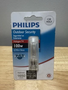 Philips 100W 120V Clear GY8.6 Base T4 Light Bulb 416685 Outdoor Special Security - Picture 1 of 4