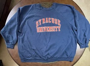 Vintage 80er Jahre Syracuse University 4XL Sweatshirt XXXXL, blau - TOP - Bild 1 von 5