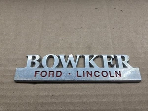 Bowker Ford Lincoln Ponca City OK Car Dealership Dealer Emblem Badge Logo Name  - Foto 1 di 2