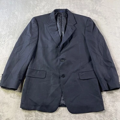 Daniel Cremieux Loro Piana Blazer Jacket Mens 42R Navy Blue Italy Office Career - Image 1 of 4