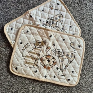 Set of 2 White Pot holder 100% Cotton Outer New Oven Pot Holders - Picture 1 of 5