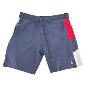 POLO Ralph Lauren Multi Color Cotton Knit Tennis Shorts Pre-Owned Mens Large - Picture 1 of 12
