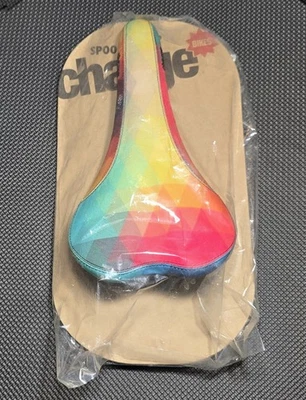 Charge Bikes Spoon saddle, CrMo - Geo (Rainbow) Colors (C) - Image 1 of 3