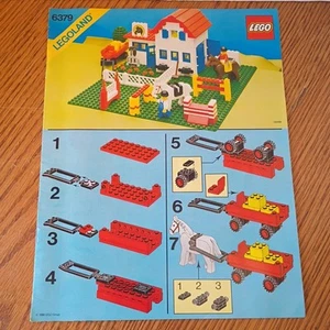 Lego Legoland 6379 Riding Stables Instruction Manual Only from 1986 - Picture 1 of 11
