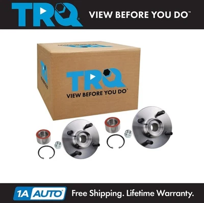 TRQ Front Wheel Hubs & Bearing Left & Right Pair for Saturn S Series SC SL SW - Изображение 1 из 4