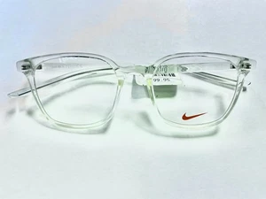 Montatura occhiali da vista Nike 7124 900 cristallo trasparente quadrato full rim 50-19-145 - Foto 1 di 3