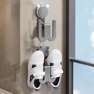 U-shaped Storage Slippers Rack Punch-free Shoe Storage Rack Bathroom - Picture 1 of 6
