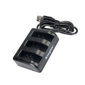 3-Slot AZ16-1 Battery Charger Charging Dock For Xiaomi Yi 4K II Action Camera - Photo 1 sur 5