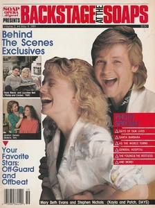 Backstage At The Soaps May 9, 1989 STEPHEN NICHOLS-MARY BETH EVANS-ARLEEN SORKIN - Picture 1 of 6