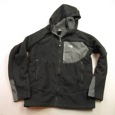 Chaqueta North Face Niños XL 18/20 Manga Larga Cremallera Completa Bolsillos Con Capucha Negra Foto 1 de 4