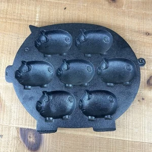 Old Mountain Cast Iron Pig Hog Baking Pan Black Novelty - Picture 1 of 4
