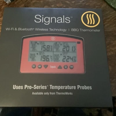 ThermoWorks Signals Wi-Fi & Bluetooth Wireless BBQ Thermometer  NEW - Image 1 of 2
