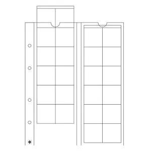 10 feuilles LEUCHTTURM OPTIMA 34, pour ranger 240 pièces d'un Ø jusqu'à 34mm - Photo 1/1