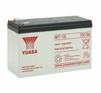 Peg Perego T-Rex IGOR0002 12V 7Ah Ride-On Toys Replacement Yuasa NP7-12L Battery - Image 1 of 4