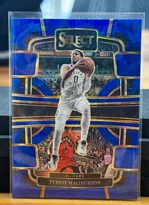 Panini 2023-24 Select NBA No. 29 Tyrese Haliburton Blue Cracked Ice Prizm - Bild 1 von 2