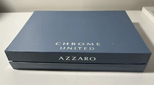 Chrome United Azzaro Promo Boxed Poker Gift Set 2 New Decks Cards Chips - Picture 1 of 13