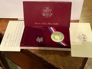 1983-S Los Angeles Olympics Silver 1 Dollar Proof/COA #2174 - Picture 1 of 3