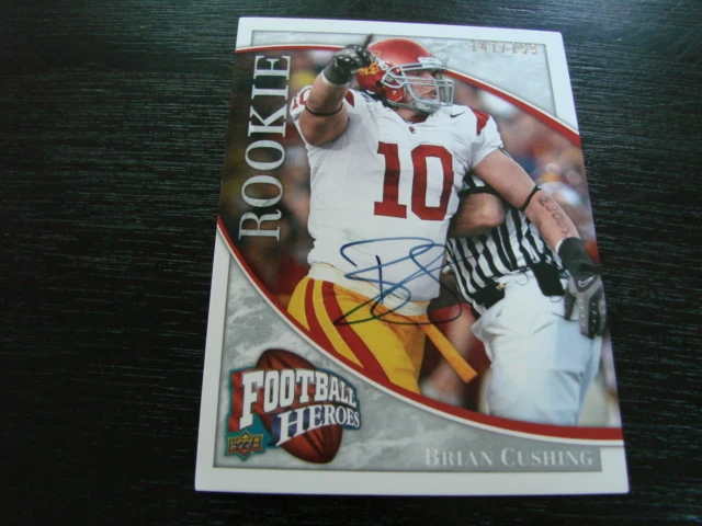 2009 UD Football Heroes Brian Cushing Autograph / Signed Card (B42) USC - Image 1 of 1